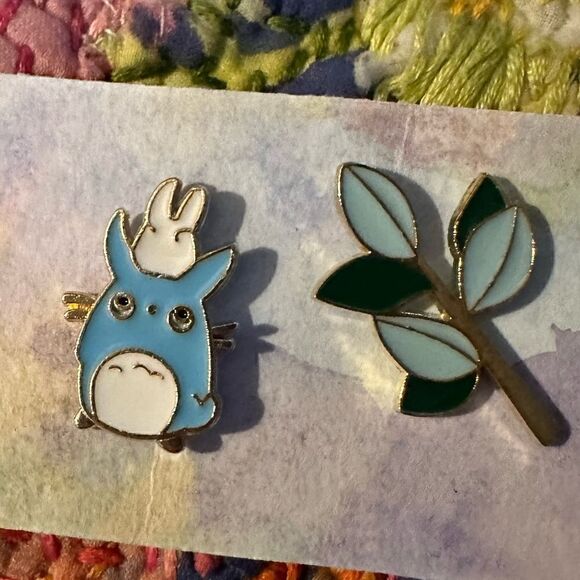Totoro & Tree Brooch Fashion Jewelry Awareness Gift - Picture 1 of 5